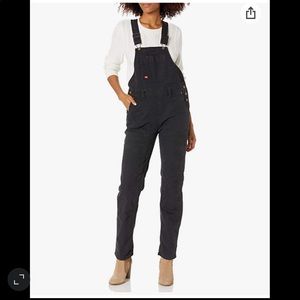 Dickies Women's Black Denim Overalls
